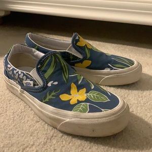 Tropical Print Vans (Womens 6.5)